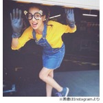 中村アンの&ldquo;ミニオン&rdquo;姿絶賛、メガネ＆三つ編みツインテール披露。