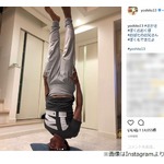 川崎F・大久保嘉人が親子で&ldquo;一点倒立&rdquo;