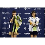 秩父舞台アニメの2人が始球式、「ここさけ」順と「あの花」めんま登場。