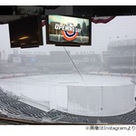 マー君、&ldquo;雪のヤンキースタジアム&rdquo;伝える