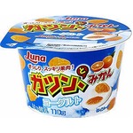 「ガツみか」がヨーグルトに、ぎっしり入ったみかんの果肉と相性ピッタリ。