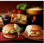 ソースをディップするバーガー、バーキンがチーズフォンデュからヒント。