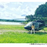 神田うの、娘の合宿先にヘリ移動