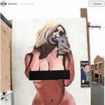 キム・カーダシアン&ldquo;全裸自撮り&rdquo;が巨大壁画に、近隣住民からは苦情。