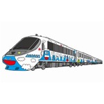 ド派手外観の新型フジサン特急、小田急ロマンスカー20000形を改造。