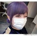 きゃりーが鮮やかなラベンダーヘアに