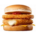 大胆肉なし「のび〜るチーズバーガー」