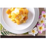 低カロリーでまろやかなかき氷、&ldquo;ミルク氷&rdquo;と希少糖ベースのソース。