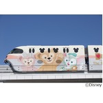 ダッフィーモノレール期間延長、座席と吊革が&ldquo;ふわふわ&rdquo;な生地。