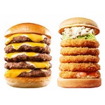 5段のタワー＆ツリーバーガー、ロッテリアが500円で日時限定販売。