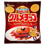 フォアグラ＆トリュフ味ポテチ、東ハト「グルメチップあみじゃが」で。