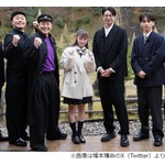 橋本環奈、久々の制服は「膝小僧出てて寒かった笑」