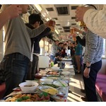 フライ付きビール列車「プレミアムフライ電」