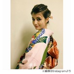 マギーの美しい晴れ着姿に絶賛「めっちゃ可愛い〜！」「お人形さんみたい」。