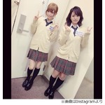 30代益若＆磯山が女子高生姿に、「脚細っ！」「全然イケてる」の声。