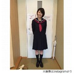 古閑美保がセーラー服で生出演、ファンからは「イケるやん」の声も。