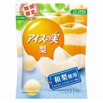 果汁45％の「アイスの実」梨味、夏にぴったりの瑞々しいおいしさ。