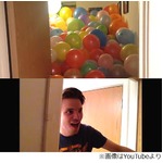 留守中にメルヘンないたずら、友人の部屋を2,000個超の風船でいっぱいに。