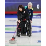 ストーンを放つ小川