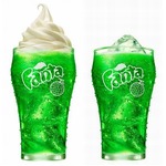 マックのクリームソーダ拡大中、レギュラードリンクメニューとして。