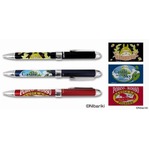 ジブリ人気3作品の多機能ペン、軸に高級感ある蒔絵風印刷でシックに。