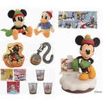 ミッキー＆ドナルドの一番くじ、Xmasテーマのヴィンテージコミック風。