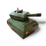 &ldquo;ネコ用の戦車&rdquo;などダンボールグッズが人気