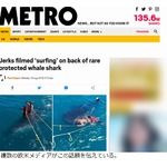 &ldquo;ジンベイザメに乗ってサーフィン&rdquo;で大炎上