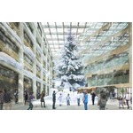 高さ14.5mの屋内最大級ツリー、日本郵便の商業施設「KITTE」に登場。