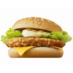 マック新バーガー「チキチー」、おてごろマック初のチキンバーガー。