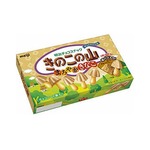 「きのこの山」まろやかきなこ、チョコに香ばしい米パフを練り込む。