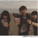 ゲス川谷絵音が夏満喫、仲良し3人組ショット