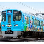 マリオやルイージ描いた&ldquo;スーパーマリオ列車&rdquo;運行開始