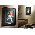 ガンプラパッケージ原画を複製、12種類をアート作品として限定販売。