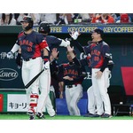 大谷を迎える井端監督　野球