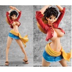 ワンピースのルフィを&ldquo;女体化&rdquo;、セクシー＆健康的なフィギュアに。