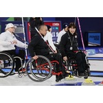 車いすカーリング、初勝利