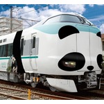 みんな笑顔になる&ldquo;パンダ顔&rdquo;の特急列車