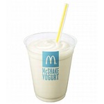 マックシェイク人気味が今年も、期間限定で「ヨーグルト味」が登場。