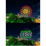 天保山観覧車の&ldquo;光&rdquo;大幅強化、世界初の手法でライトアップ演出。