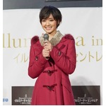 光の芸術に剛力「涙出そうに」、セントレアのイルミ点灯式で感動。