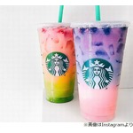 スターバックス&ldquo;虹色のドリンク&rdquo;が話題に