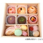 木箱入りの「懐石ドルチェ」、ジェラートのスイーツをギュッと。