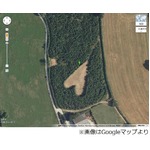 亡き妻想い庭に巨大なハート、6,000本の木に囲まれた2人だけの空間。