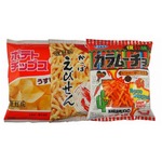 「ポテトチップス」「かっぱえびせん」「カラムーチョ」に復刻版。