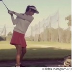 フカキョンのゴルフ練習姿が超カワイイ