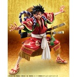 歌舞伎版ルフィ初のフィギュア、口を真一文字に結び大見得切る。