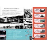 武蔵小杉70周年で記念入場券、歴代電車の写真あしらった6枚セット。