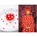 草間彌生の&ldquo;水玉&rdquo;デザートに、展覧会開催記念メニューとして販売。