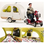 スクーターの後ろで快適生活、世界最小のキャンピングトレーラー発売。
